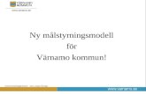 Ny målstyrningsmodell för Värnamo kommun!