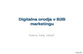 Digitalna orodja  v B2B  marketingu