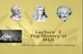 Lecture  2 The History of MSR