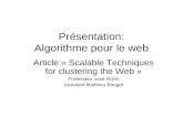 Présentation: Algorithme pour le web