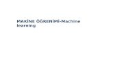 MAKİNE ÖĞRENİMİ-Machine learning