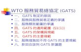 WTO 服務貿易總協定 ( GATS)