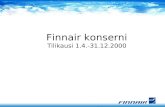 Finnair konserni Tilikausi 1.4.-31.12.2000