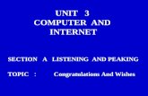 UNIT   3  COMPUTER  AND  INTERNET