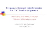 Frequency Scanned Interferometer for ILC Tracker Alignment