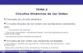 TEMA 2 Circuitos Dinámicos de 1er Orden Concepto de circuito dinámico