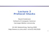 Lecture 2 Protocol Stacks