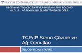 TCP/IP Sorun Çözme ve Ağ Komutları