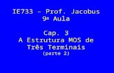 IE733 – Prof. Jacobus 9 a  Aula  Cap. 3  A Estrutura MOS de Três Terminais (parte 2)