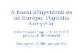 A hazai könyvtárak és az Európai Digitális Könyvtár