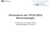 Séminaires de l’ECN 2012 Rhumatologie