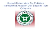 Kocaeli Üniversitesi Tıp Fakültesi Farmakoloji Anabilim Dalı Stratejik Plan Çalışması
