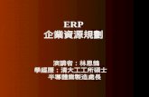ERP 企業資源規劃