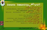 المناعة الفطرية  Innate Immunity