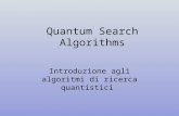 Quantum Search Algorithms