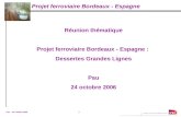 Réunion thématique Projet ferroviaire Bordeaux - Espagne :  Dessertes Grandes Lignes Pau