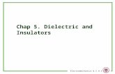 Chap 5. Dielectric and Insulators