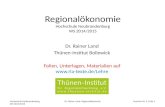 Regionalökonomie Hochschule Neubrandenburg WS  2014/2015