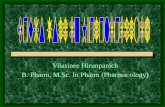 Vilasinee Hirunpanich B. Pharm, M.Sc. In Pharm (Pharmacology)