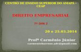 CENTRO DE ENSINO SUPERIOR DO AMAPÁ – CEAP DIREITO EMPRESARIAL 7º DIN 2