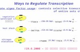 Alternate sigma factor usage : controls selective transcription