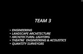 ENGINEERING LANDSCAPE ARCHITECTURE ARCHITECTURAL LIGHTING THEATRE  ENGINEERING & ACOUSTICS