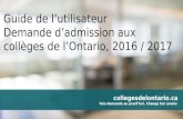 Demande d’admission en ligne aux collèges de  l’Ontario
