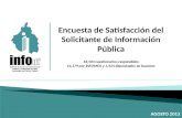 Encuesta de Satisfacción del Solicitante de Información Pública 18,503 cuestionarios respondidos