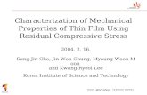 Characterization of Mechanical Properties of Thin Film Using Residual Compressive Stress
