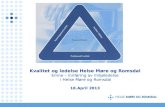 Kvalitet og ledelse Helse Møre og Romsdal