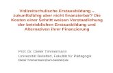 Prof. Dr. Dieter Timmermann Universität Bielefeld, Fakultät für Pädagogik
