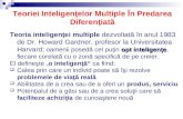 Teoriei Inteligenţelor Multiple În Predarea Diferenţiată