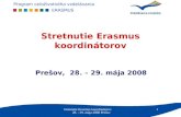 Stretnutie Erasmus koordinátorov