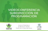 VIDEOCONFERENCIA SUBDIRECCIÓN DE PROGRAMACIÓN