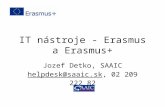 IT nástroje - Erasmus a Erasmus+