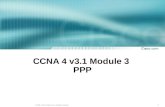 CCNA 4 v3.1 Module 3  PPP