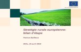 Stratégie rurale européenne: bilan d’étape Patrice Baillieux Wiltz, 25 avril 2005
