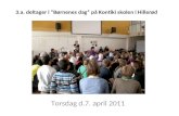 3.a. deltager i ”Børnenes dag” på Kontiki skolen i Hillerød