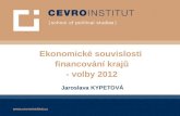 Ekonomické souvislosti  financování krajů - volby 2012