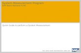 System Measurement Program  SAP Basis Release 6.40