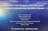 Efficient and Transparent Dynamic Content Updates for Mobile Clients