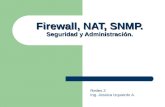 Firewall, NAT, SNMP. Seguridad y Administración.
