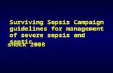 Surviving Sepsis Campaign guidelines for management of severe sepsis and septic