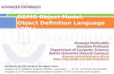 ODMG Object Model, Object Definition Language (ODL)