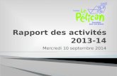 Rapport des activités 2013-14