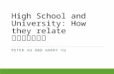 High School and University: How they relate 关于高中和大学