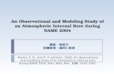An Observational and Modeling Study of an Atmospheric Internal Bore during NAME 2004