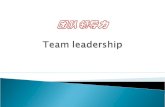 团队领导力 Team leadership