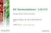 SC formulations  水悬浮剂