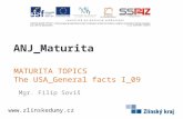MATURITA TOPICS The USA_General facts I _09